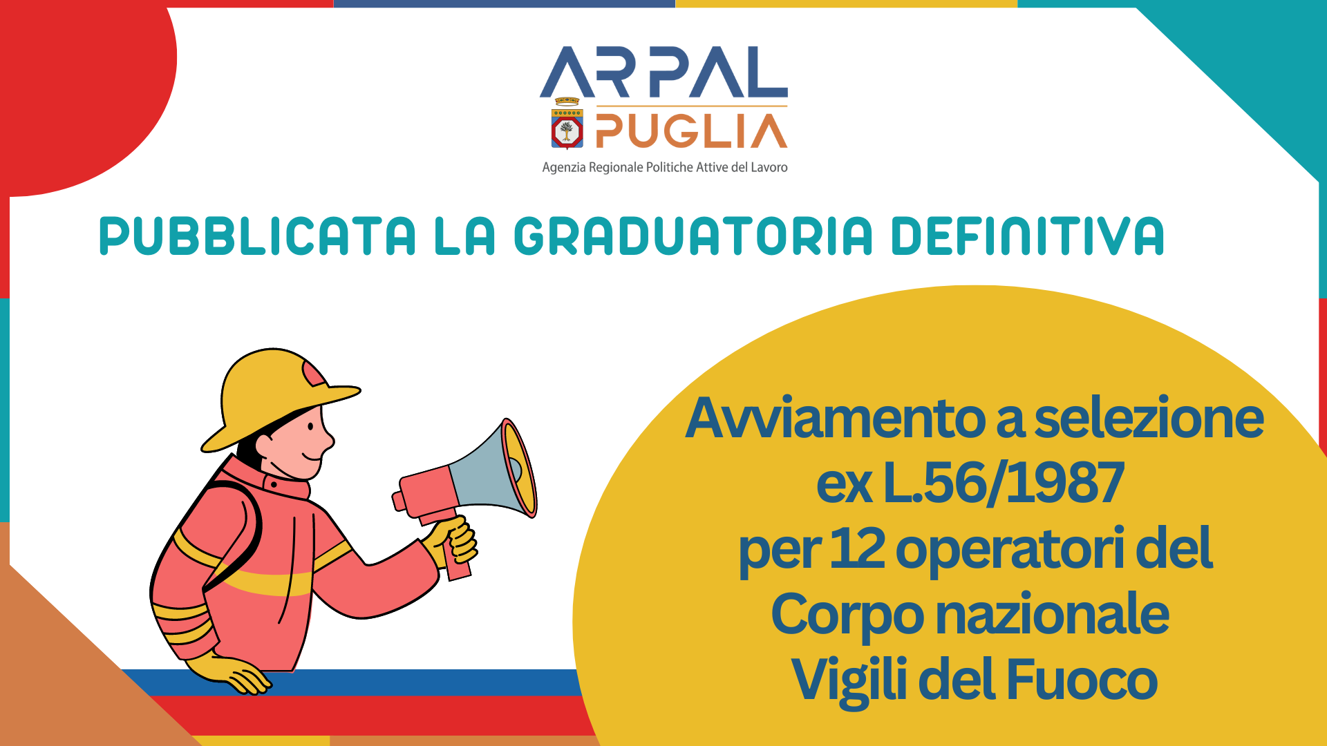 Vigili del fuoco, pubblicata la graduatoria definitiva dell&#39;avviamento a selezione