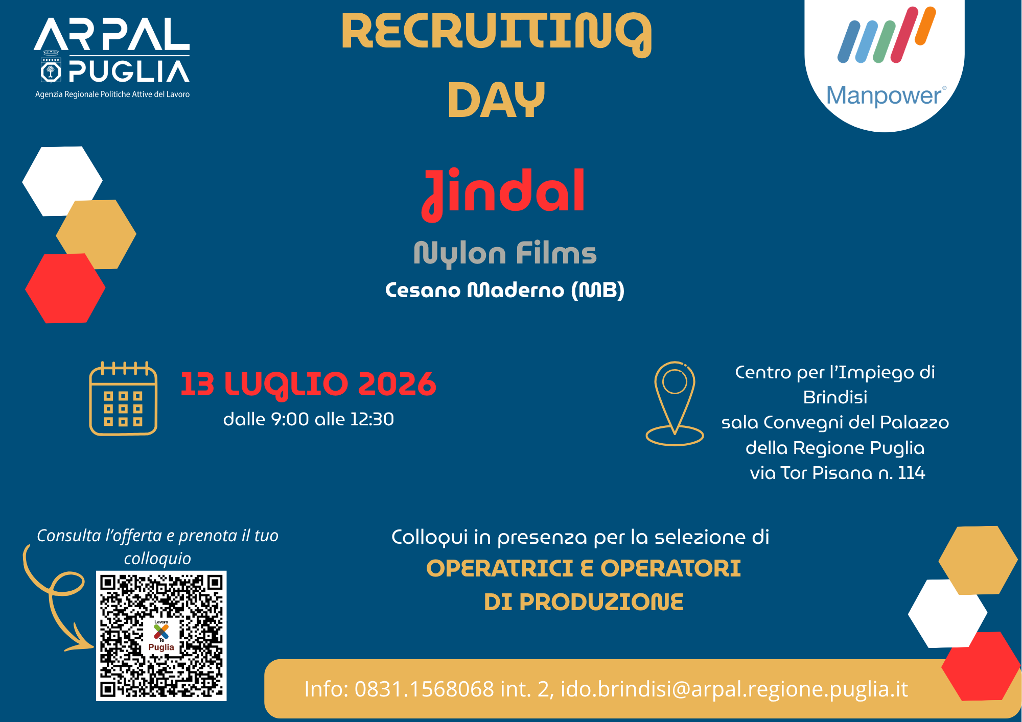 Recruiting Day a Brindisi: opportunità di lavoro nel settore industriale con Jindal Nylon Films
