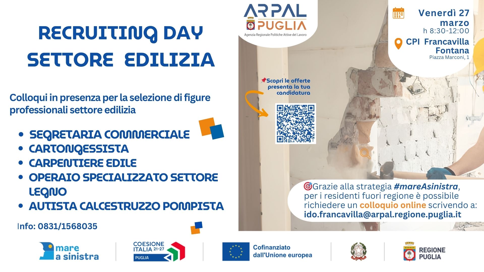 CPI DI FRANCAVILLA F. - RECRUITING DAY SETTORE EDILIZIA