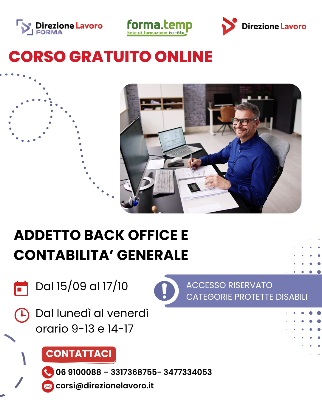 Corsi di Formazione Gratuita Online riservati a persone con disabilità