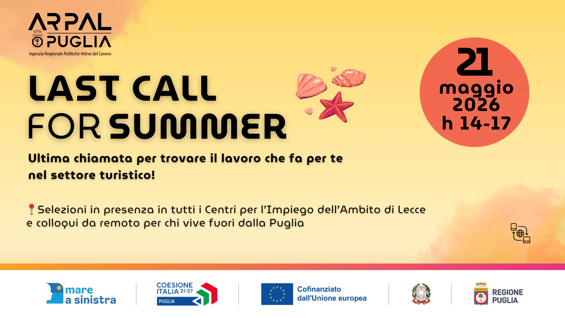TORNA LA “LAST CALL FOR SUMMER”: ULTIMO MAXI RECLUTAMENTO PER IL SETTORE TURISTICO