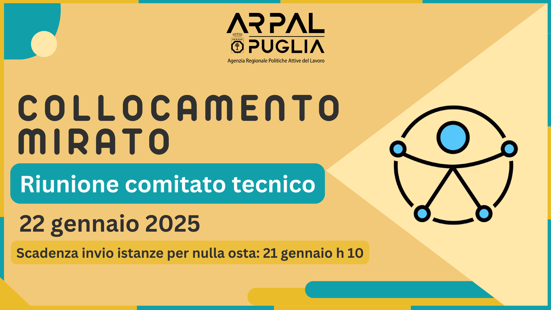 Collocamento mirato: il 22 gennaio 2025 la prossima riunione del Comitato Tecnico