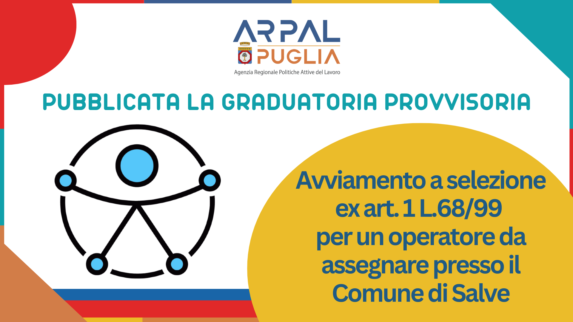 Comune di Salve, approvata la graduatoria provvisoria per l’avviamento a selezione riservato a persone con disabilità per un operatore