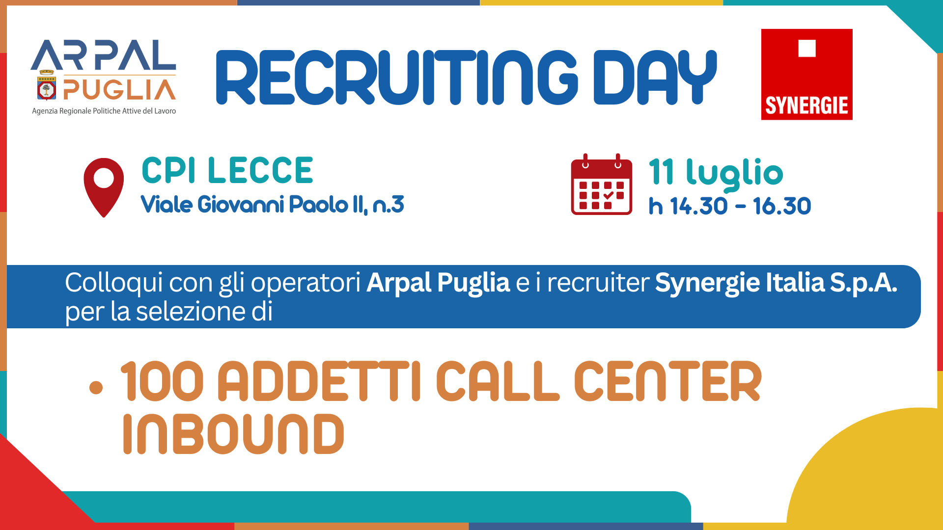 Maxi selezione cento addetti call center