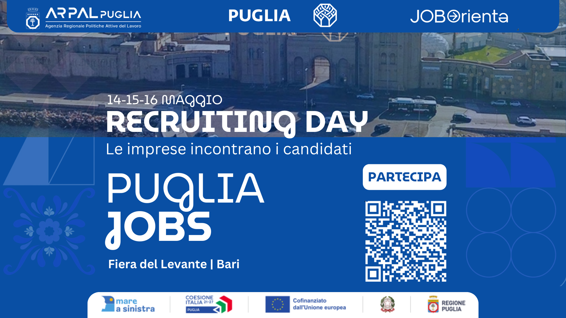 Job&Orienta Bari, con Arpal Puglia il grande recruiting day per chi cerca lavoro in Puglia