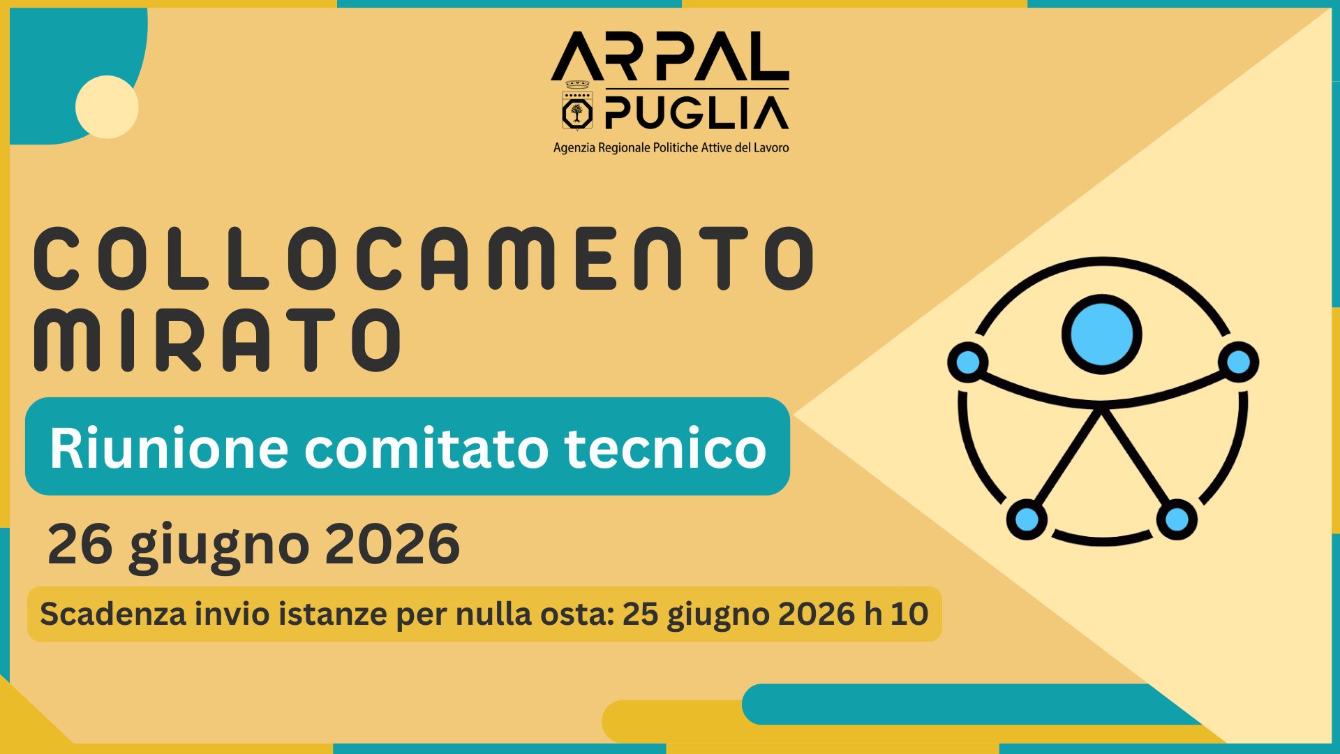 Collocamento mirato: il 26 giugno la prossima riunione del Comitato Tecnico