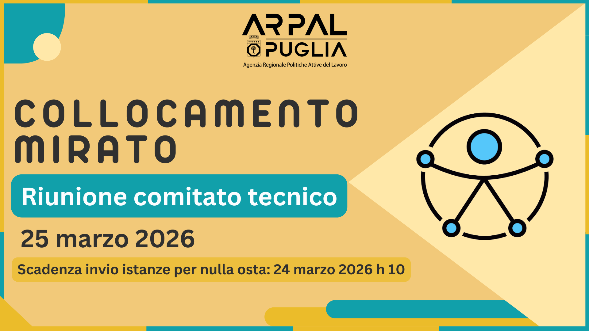 Collocamento mirato: il 25 marzo la prossima riunione del Comitato Tecnico