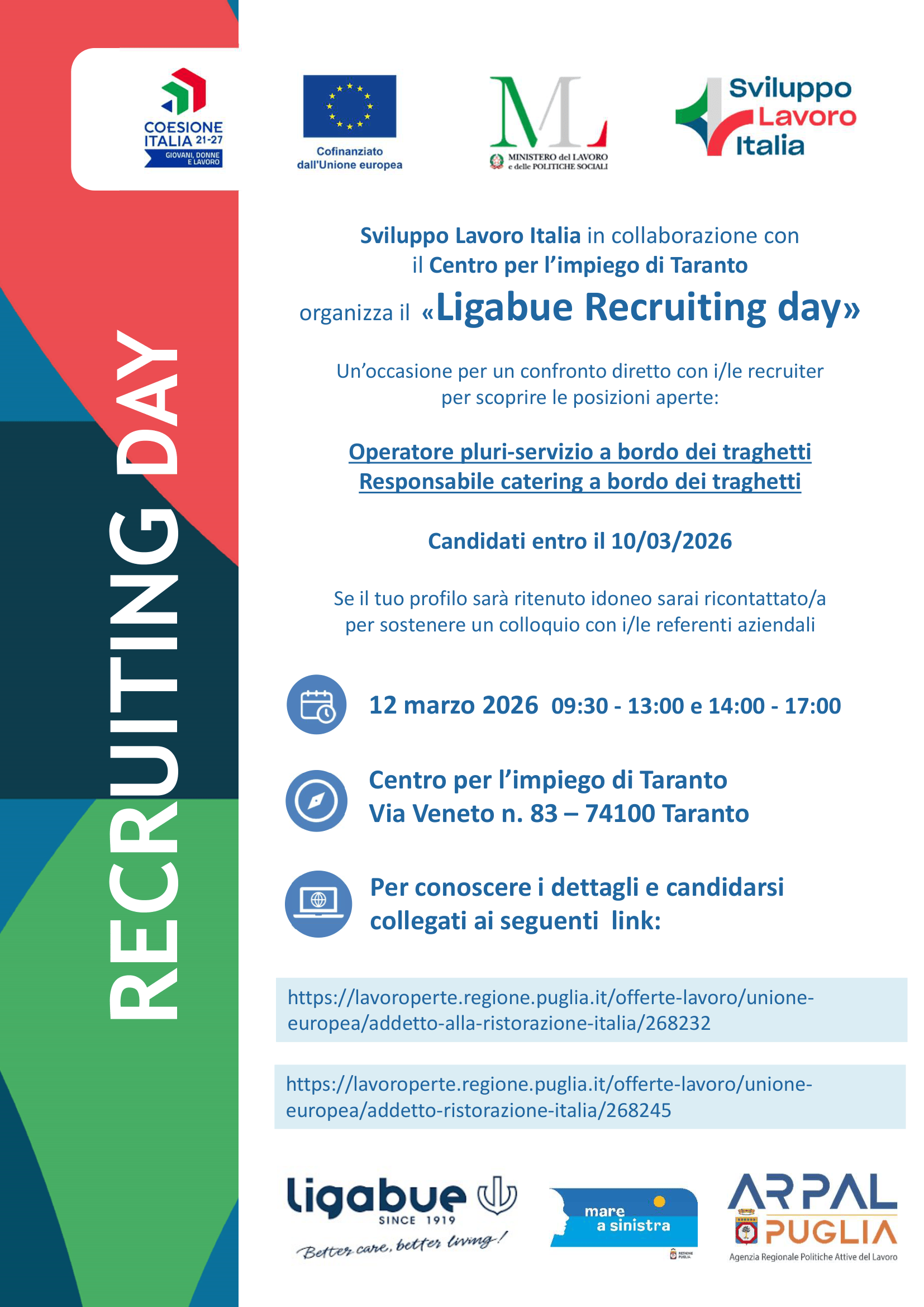 RECRUITING DAY SETTORE MARITTIMO 12 MARZO 2026