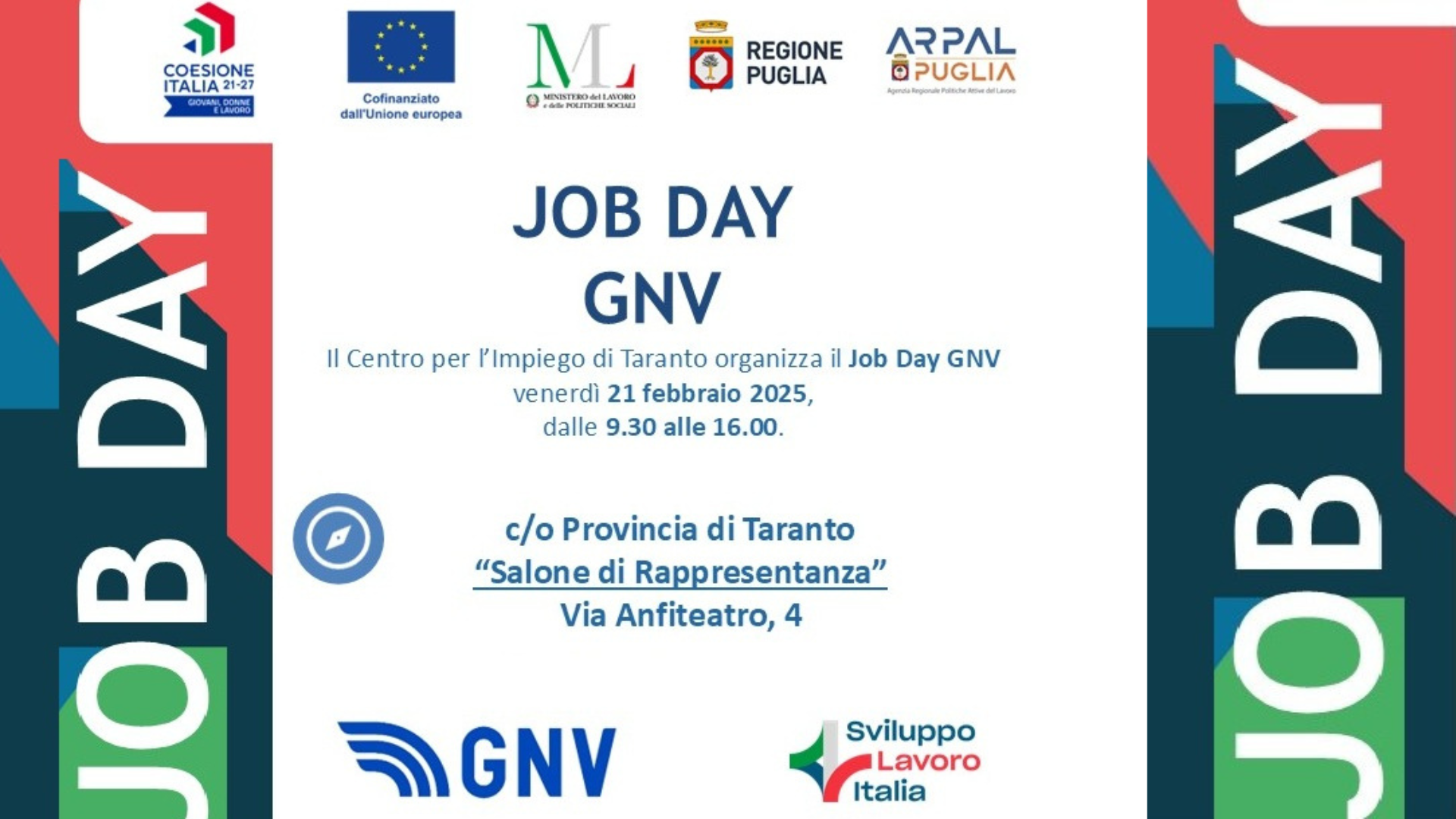 ❗JOB DAY &quot;GNV - GRANDI NAVI VELOCI&quot;❗